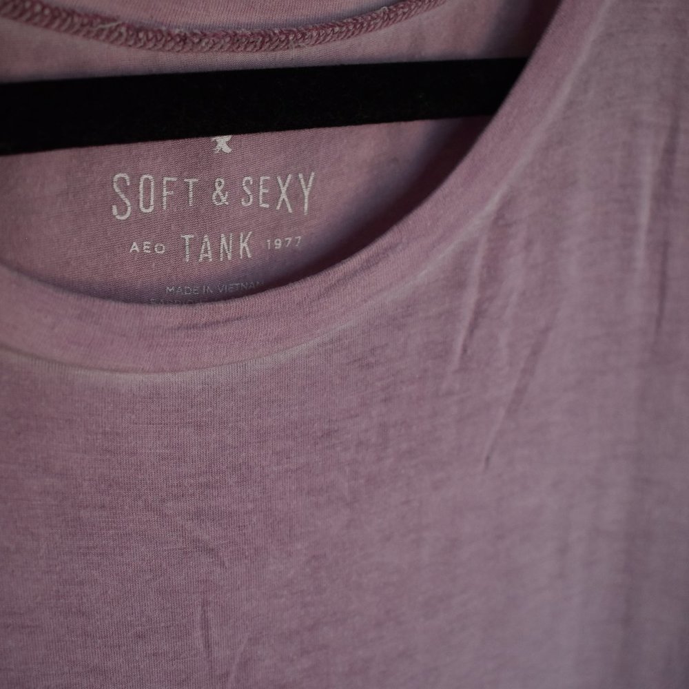 Lavender AE Oversized Muscle Tank
